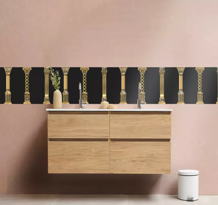 Zarif sütun motifi hayvan çıkartması - TenStickers