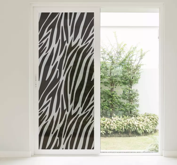 Zebra pencere etiketini yazdır - TenStickers