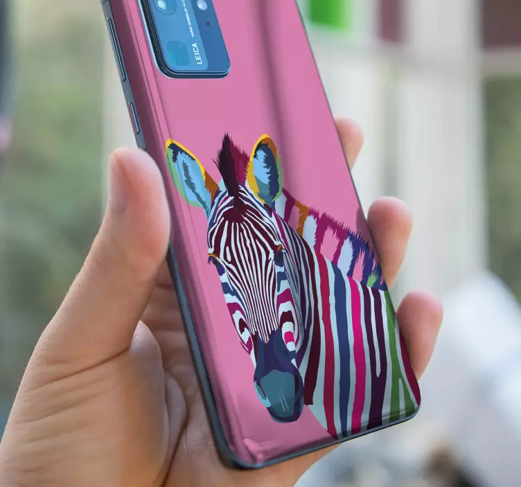 Zebra pop art huawei çıkartması - TenStickers