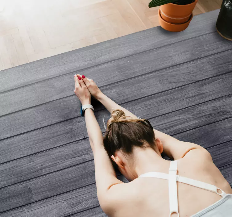 Ahşap gri zemin sticker zemin stickerı - TenStickers