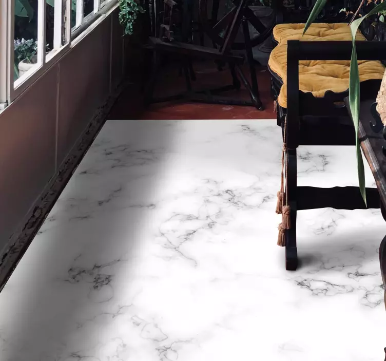 Beyaz gri mermer zemin sticker zemin stickerı - TenStickers