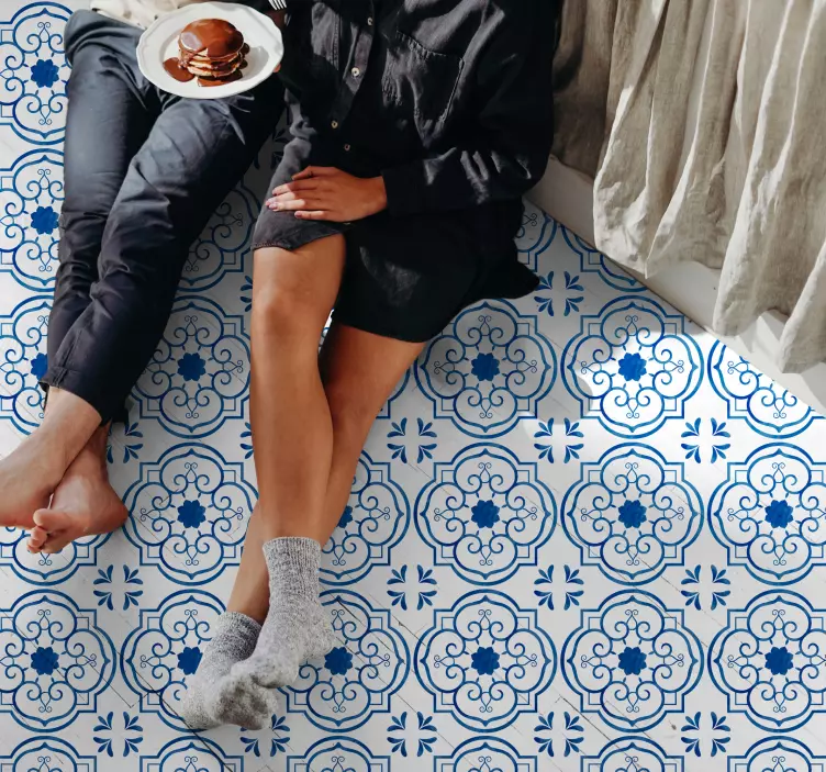 Mozaik eski model zemin sticker çıkartması - TenStickers