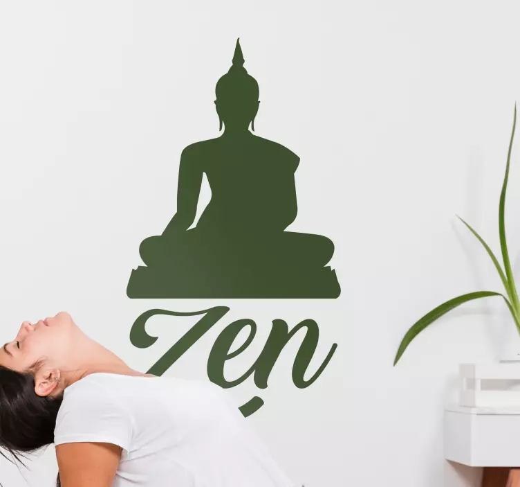 Yoga zen hayvan çıkartması - TenStickers