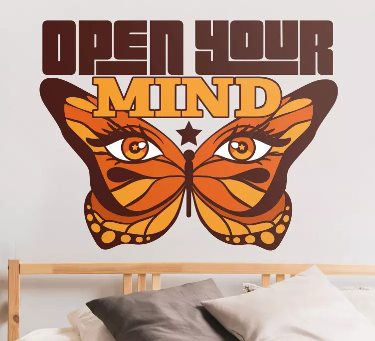 Zihnini aç duvar sticker - TenStickers