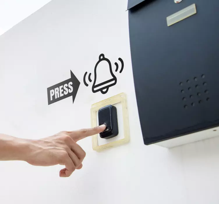 Zil çal isaret sticker - TenStickers