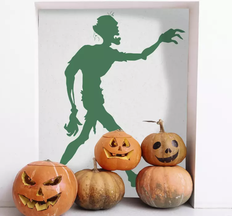 Zombi siluet çıkartması - TenStickers