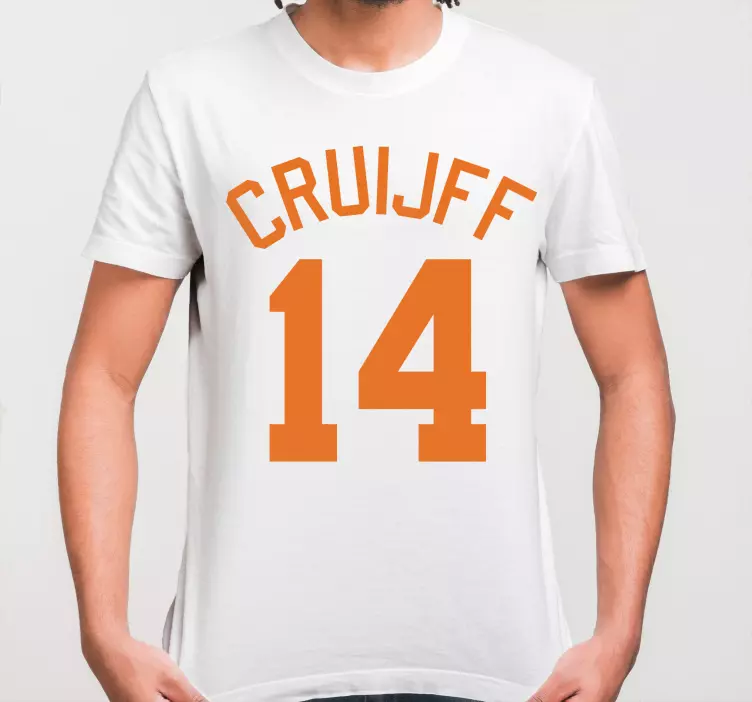 14 cruyff metin özel tişört - TenStickers