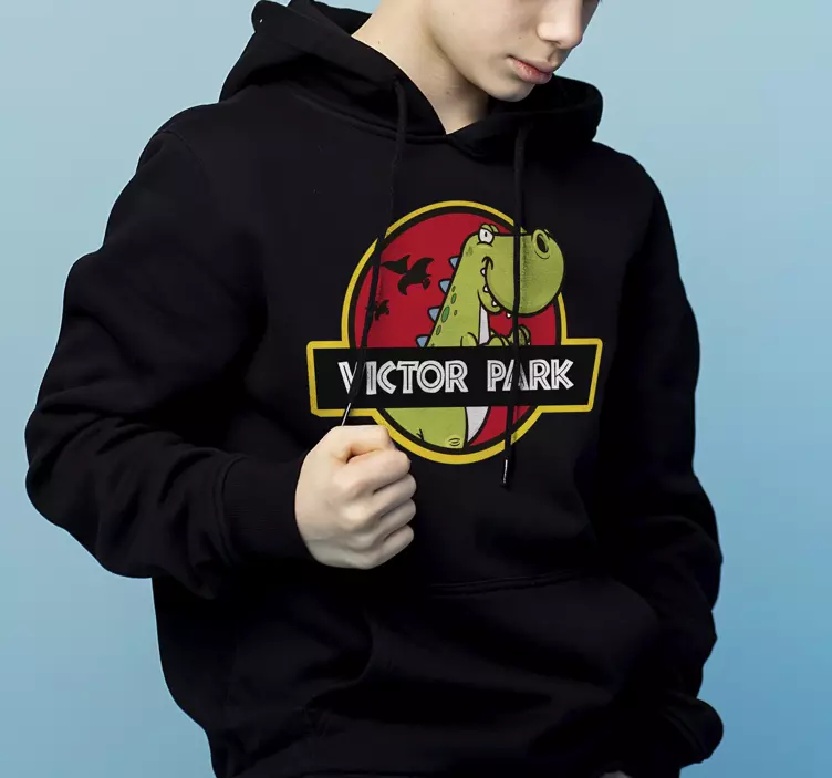 Jurassic park dinozor çocuklar t-shirt adı ile - TenStickers