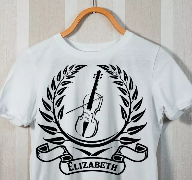 Adı gömlek ile keman sembolü - TenStickers