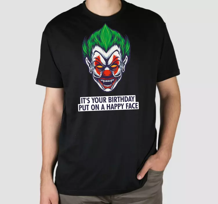 Bu senin doğum günün mutlu yüz özel tişört - TenStickers