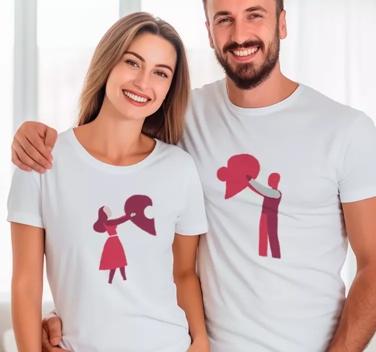 Karalama çubuğu çift t shirt - TenStickers