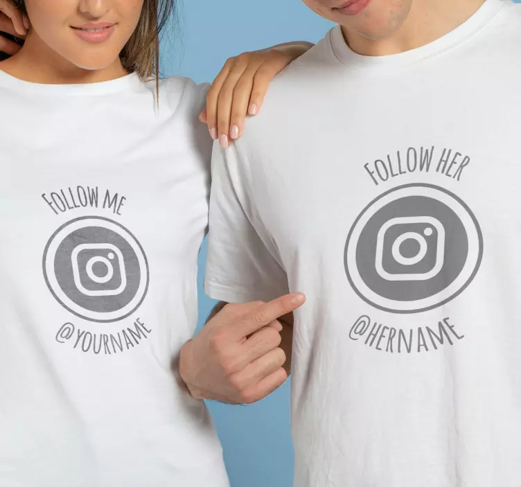 Influencer çift tişörtleri - TenStickers