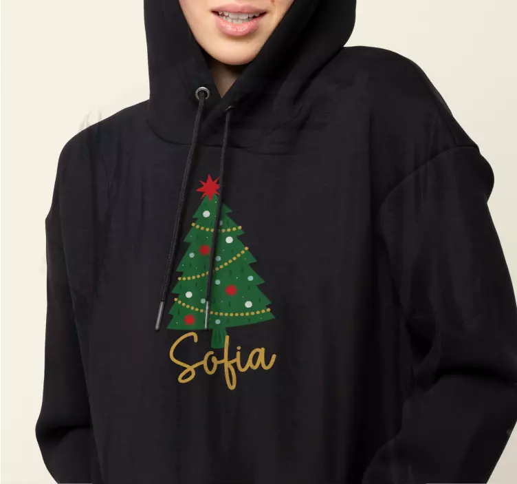 Fir adıylaFir adıyla Noel t-shirt - TenStickers