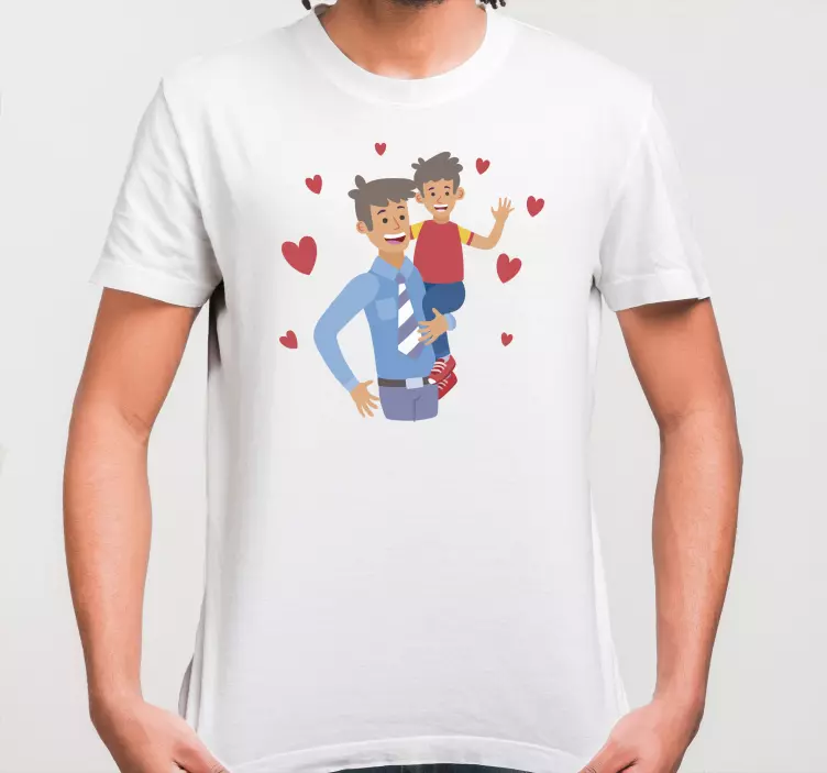 Güneş ve baba bağı baba ve oğul gömlek - TenStickers