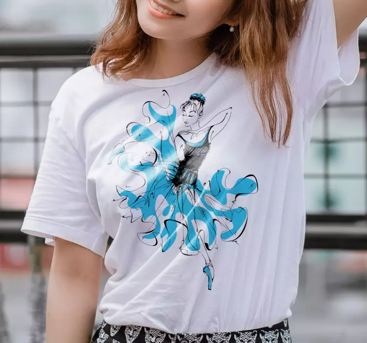 Güzel dansçı özel t-shirt - TenStickers