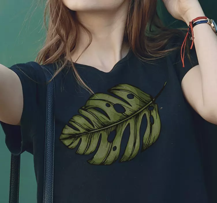 Güzel yeşil bırakın t-shirt - TenStickers