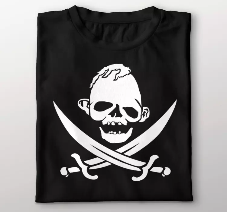 Korsan tembel özel tişört - TenStickers