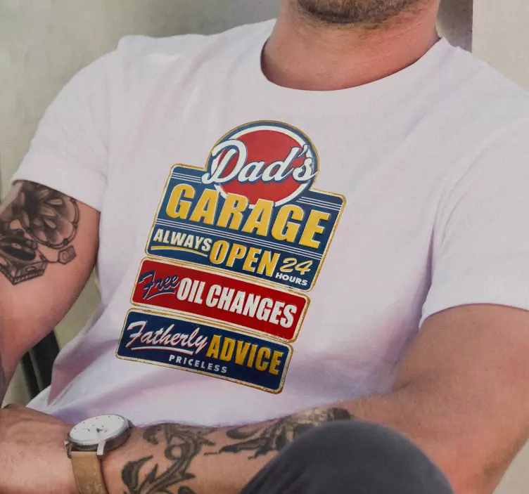 Retro reklam panosu özel tişört - TenStickers