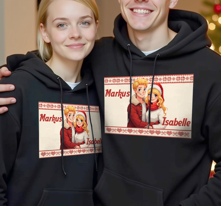 Sen ve ben sonsuza kadar kişiselleştirilebilir çi̇ft ti̇şörtlü - TenStickers