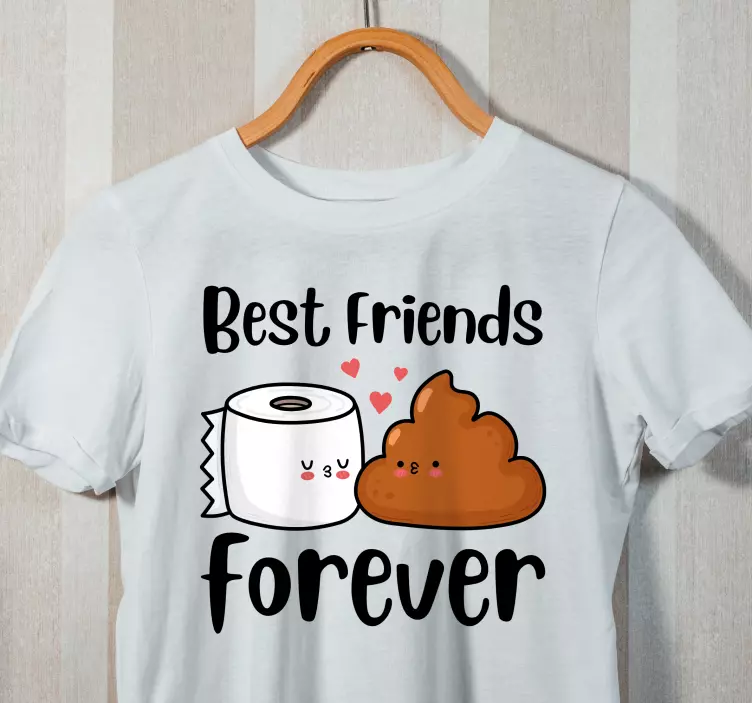 Tuvalet komik alıntı tasarımı özel tişört - TenStickers