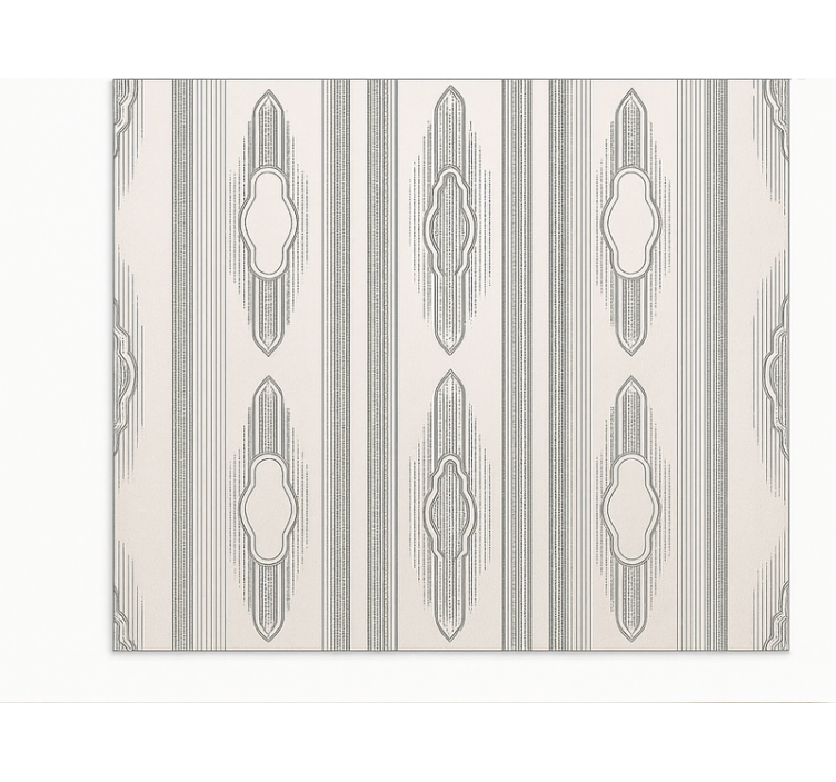 Karmaşık etnik geometri yemek odasi pvc halı - TenStickers