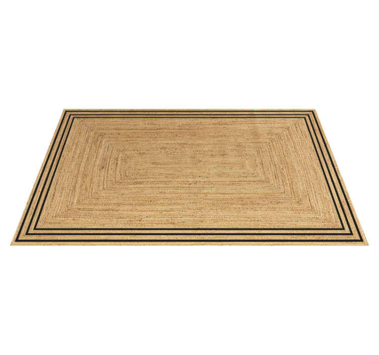 Mutfak pvc halı doğal jüt dokusu - TenStickers