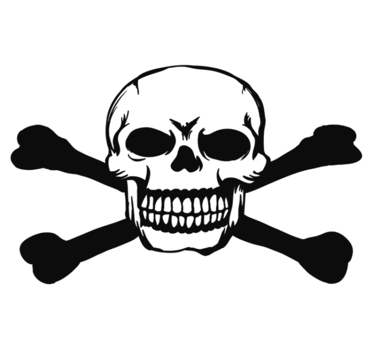 Cadılar bayramı pvc halı araba kafası - TenStickers