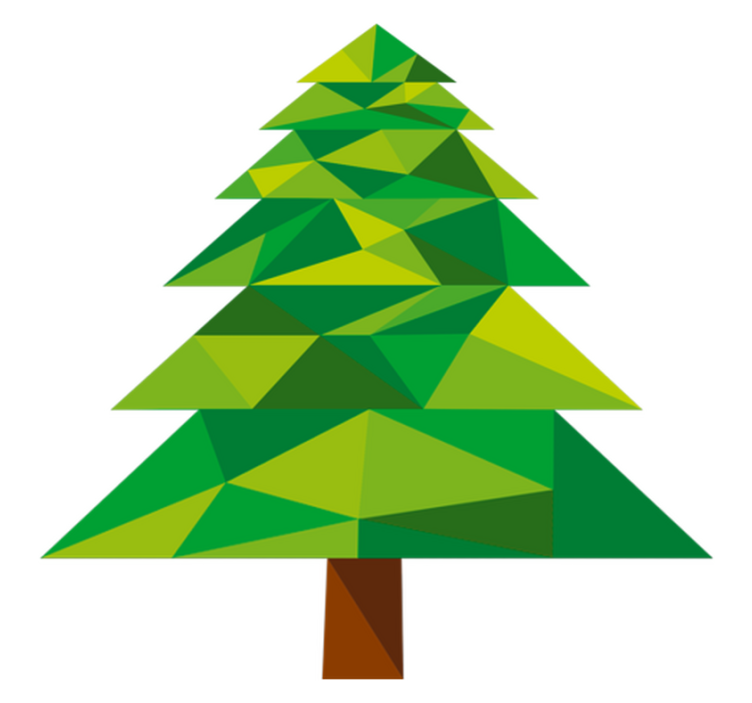 Noel pvc halı pino poligonal desenli - TenStickers