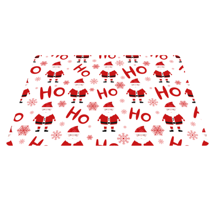 Noel pvc halı santa claus ve hohoho deseniyle - TenStickers