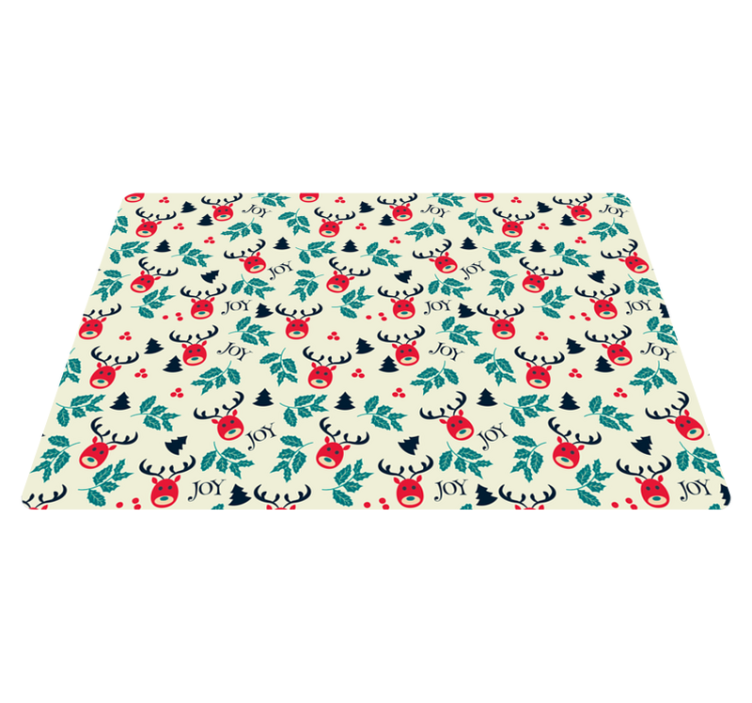 Noel pvc halı joy ve ren geyiği laptop - TenStickers