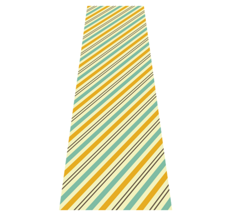 Yatak odası pvc halı - vintage çapraz üç renkli desen - TenStickers