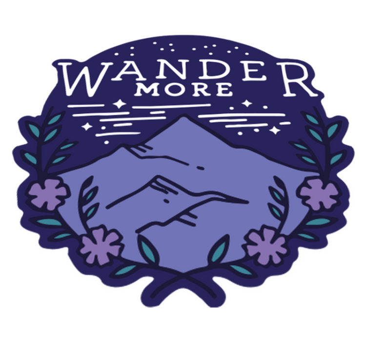 Doğa pvc halı dağlarda yürüyüş için - TenStickers