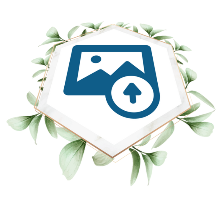 Doğa pvc halı yapraklarla kadın - TenStickers