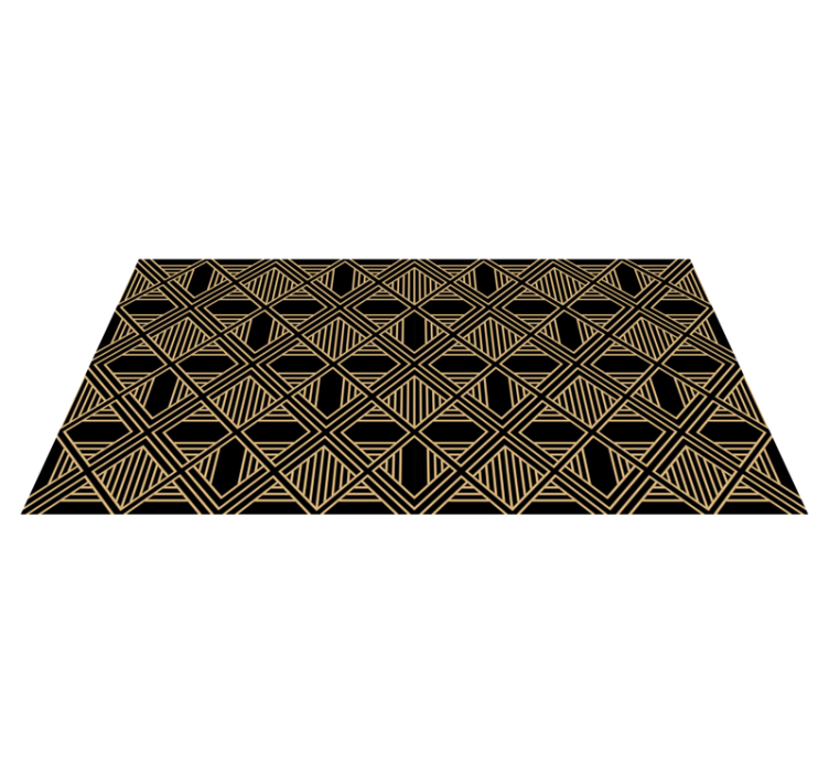 Geometrik pvc halı - art deco büyük gatsby deseni - TenStickers