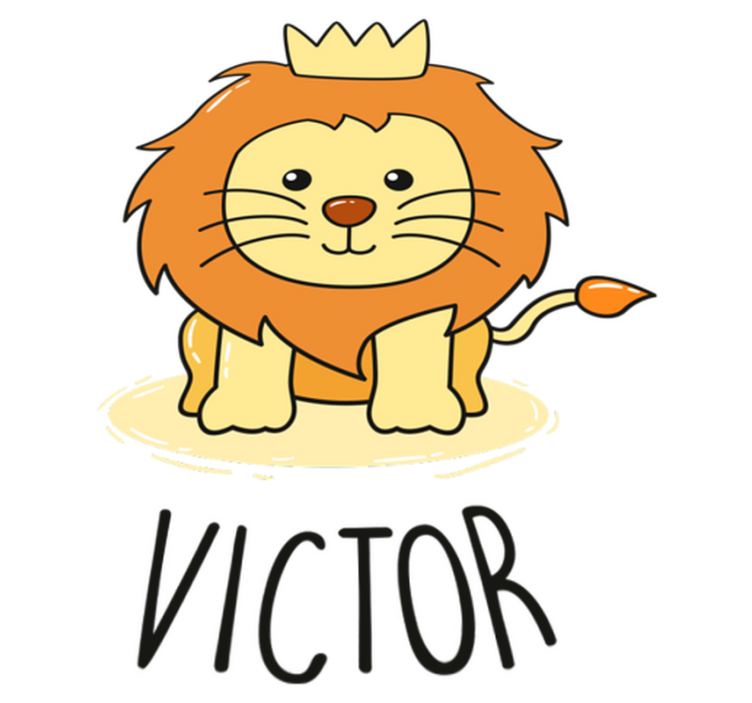 Çocukta pvc halı bebek aslan deseni - TenStickers