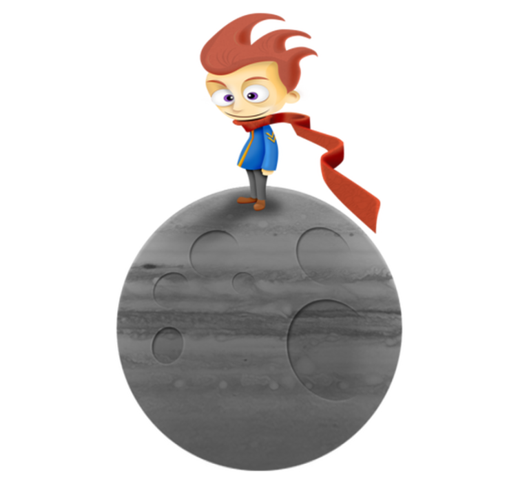 Çocukta pvc halı - taşınabilir prens yapıştırıcısı - TenStickers