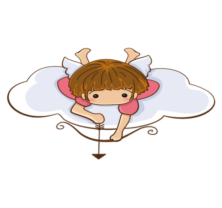 Çocukta pvc halı melek desenli çocuk halısı - TenStickers