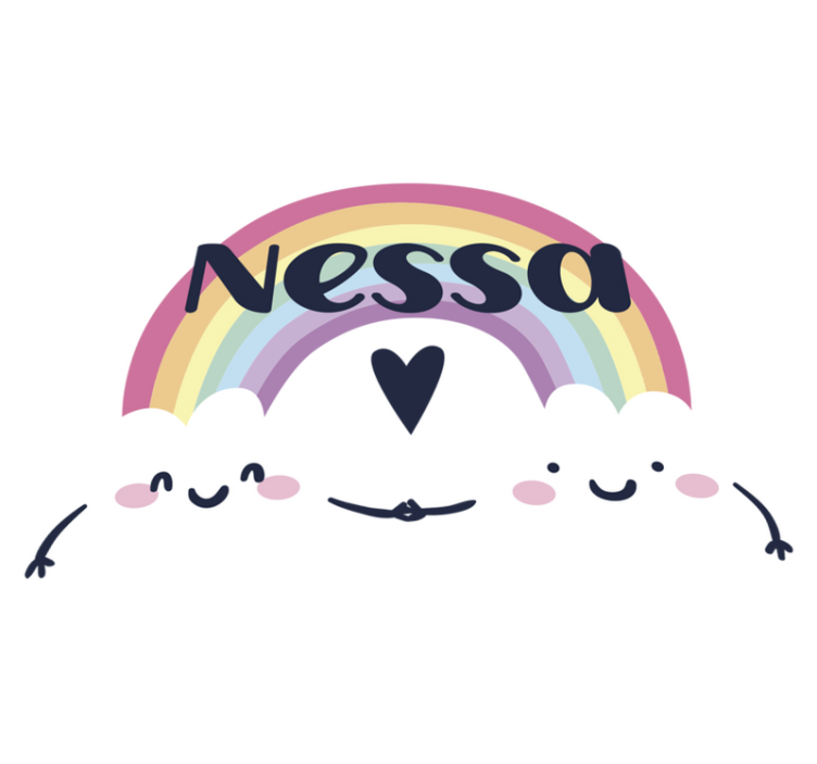 Çocukta pvc halı kişiselleştirilmiş gökkuşağı - TenStickers