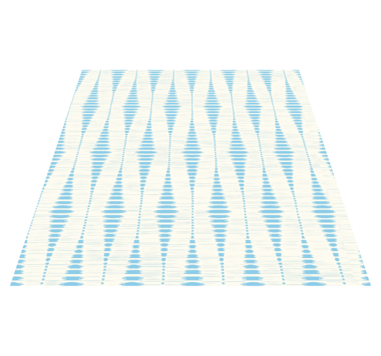 Geometrik pvc halı açık mavi rabaul ikat - TenStickers