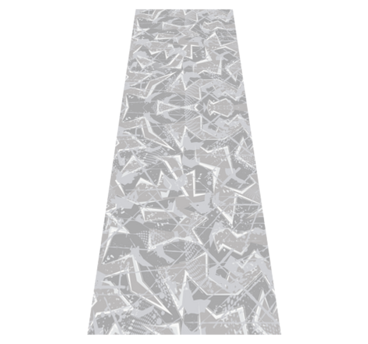Yatak odası pvc halı gri 80'ler ince grafikler - TenStickers