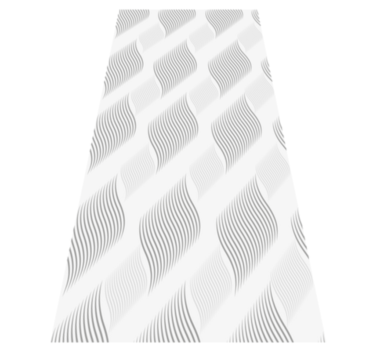 Yatak odası pvc halı açık gri tonlarında retro desen - TenStickers