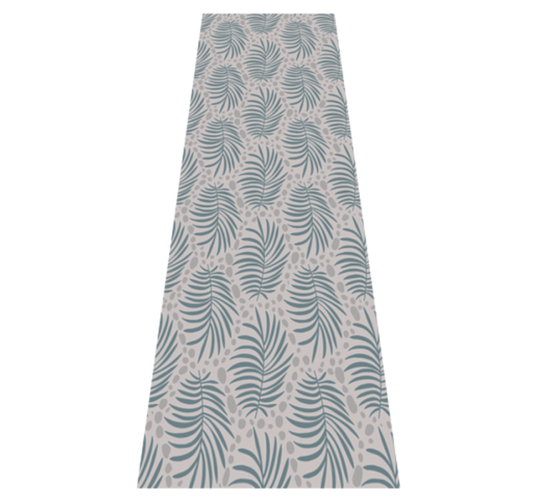 Yatak odası pvc halı tropikal mavi hamptons deseni - TenStickers