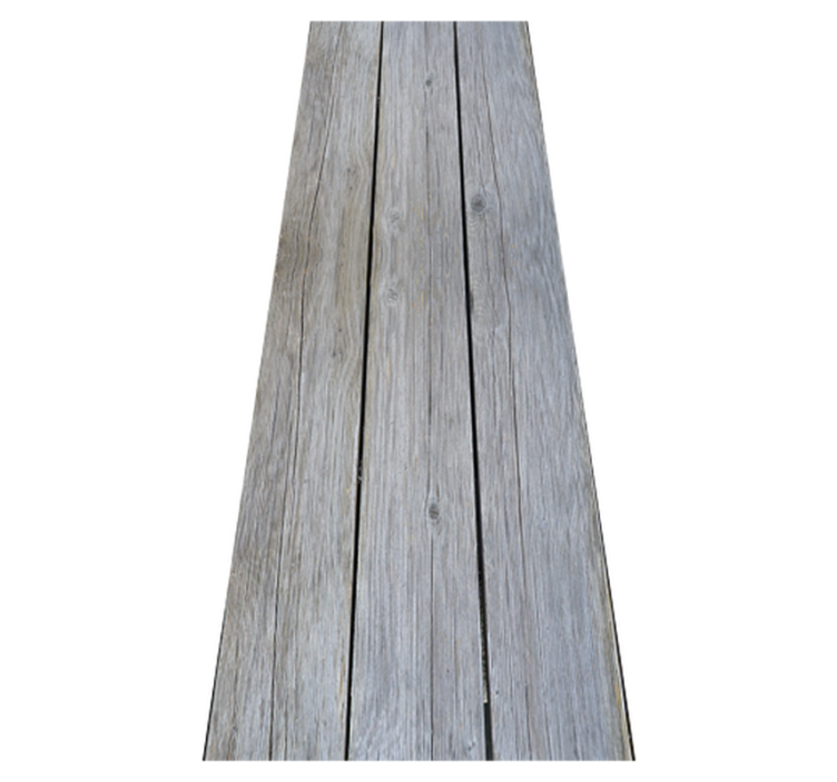 Yatak odası pvc halı gri ham ahşap nordic tarzı - TenStickers