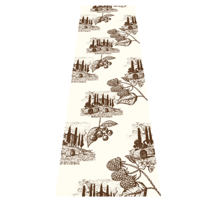 Yatak odası pvc halı fransız provans kırsal yaşam deseni - TenStickers