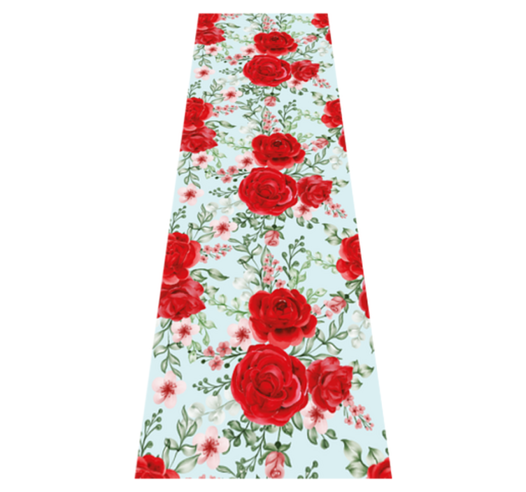 Yatak odası pvc halı büyükanneler çiçek stili - TenStickers