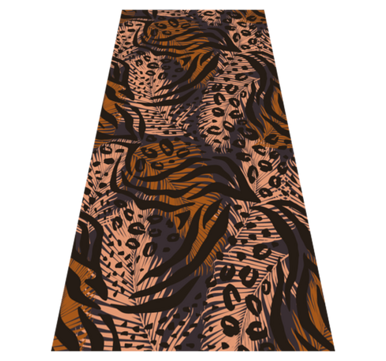 Yatak odası pvc halı - afrika tarzı soyut renkli tasarım - TenStickers