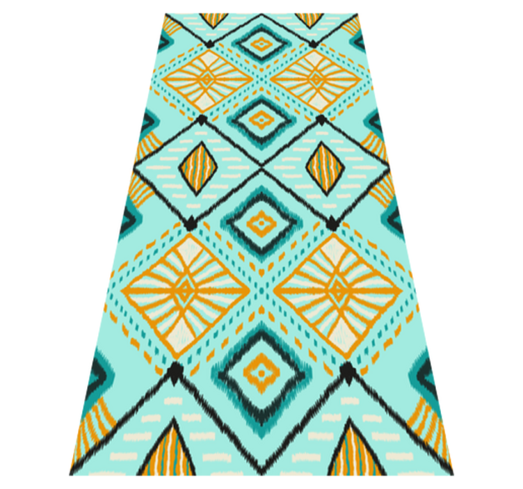 Yatak odası pvc halı afrika tarzı soyut geometrik desen - TenStickers