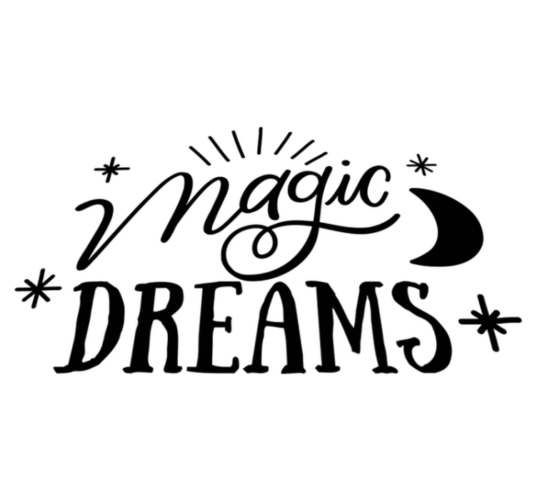 Yatak odası pvc halı büyülü rüyalar - TenStickers