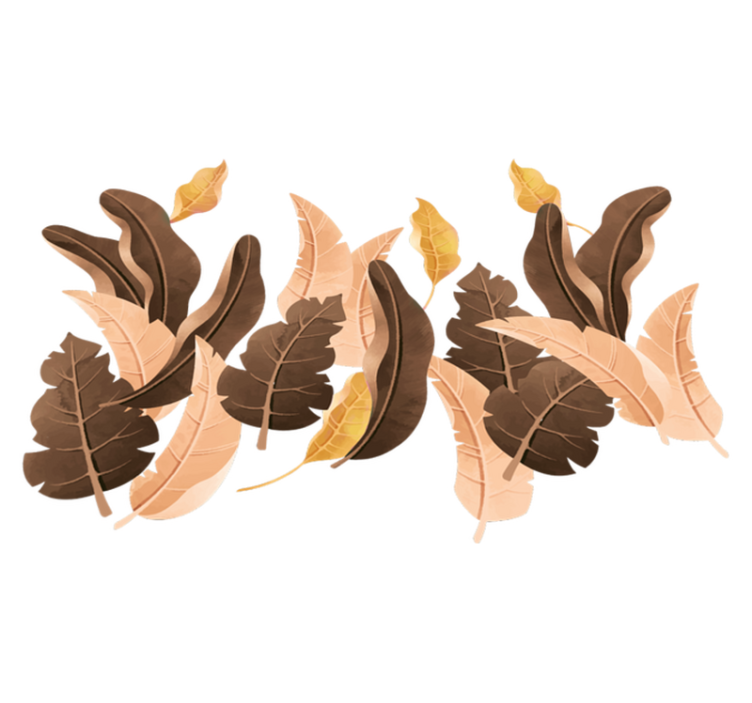 Yatak odası pvc halı savannah bej bitkileri - TenStickers