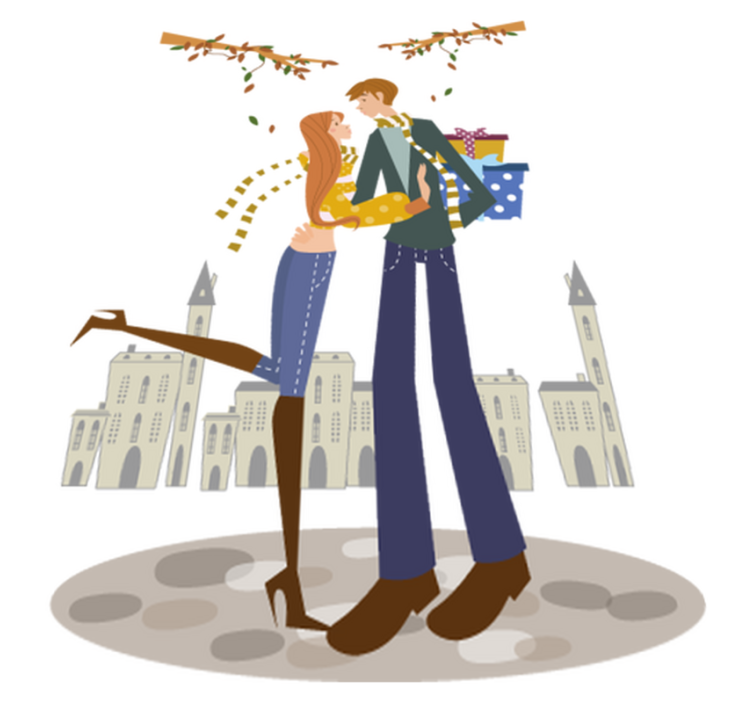 Yatak odası pvc halı sonbahar temalı dekoratif vinil - TenStickers